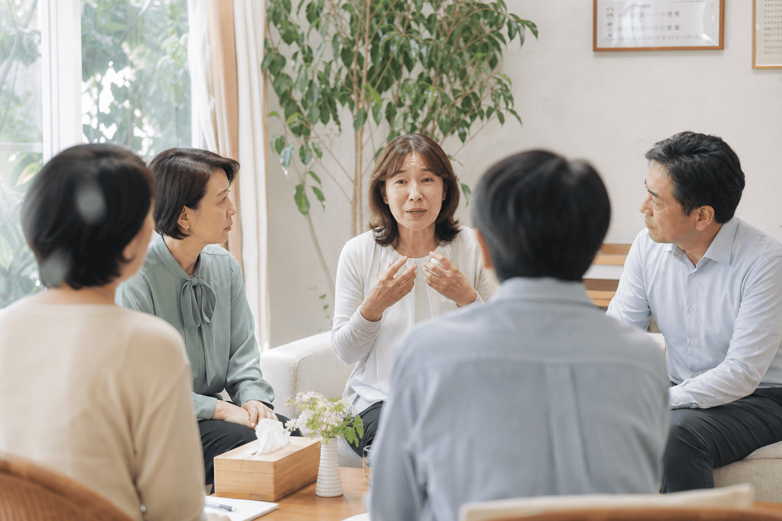 安心して悲しみを語り合える場の写真